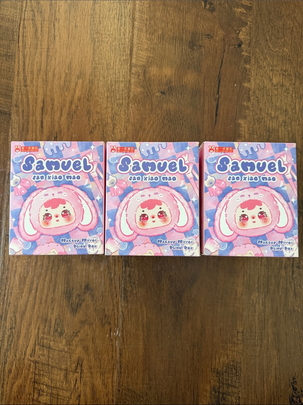 Samuel Animal Gathering Makeup Mirror 3-pack
